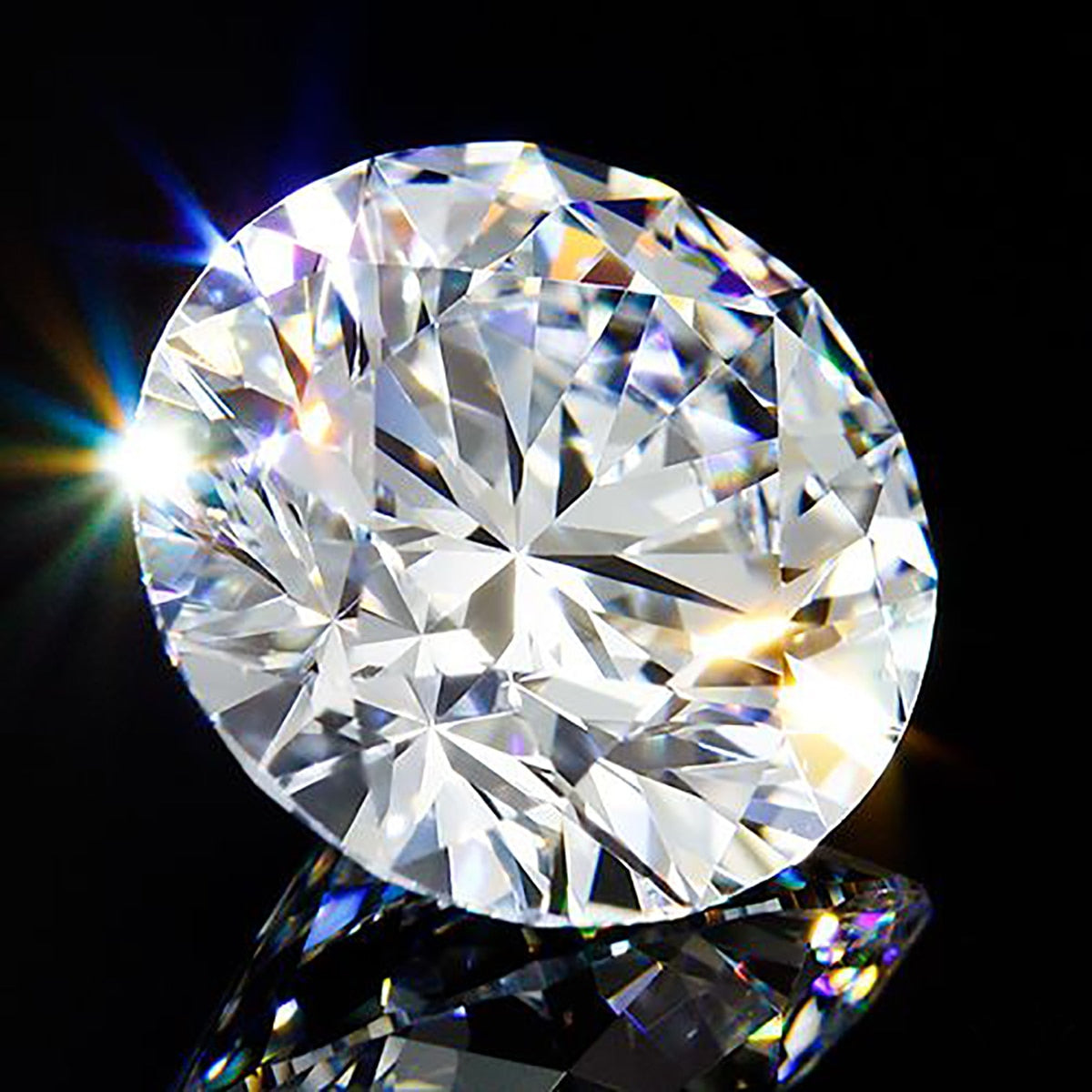 Round Shape Moissanite D Color, VVS1, to
