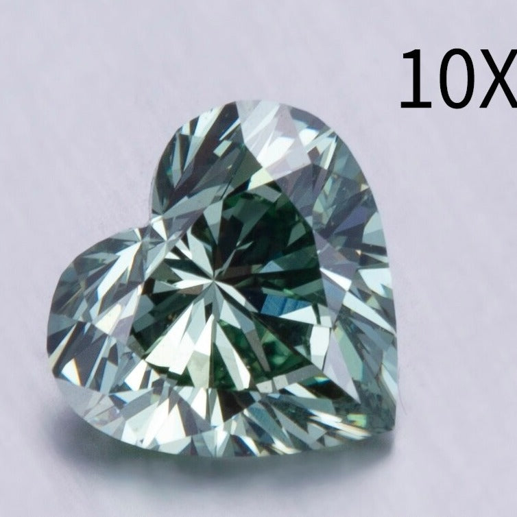 Buy Diamonds Online. Fancy Green. Heart Shape. 1.10 Carat. Lab-Grown Diamond.