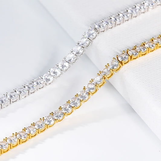 Luxury Moissanite Diamond Tennis Necklaces and Bracelets.