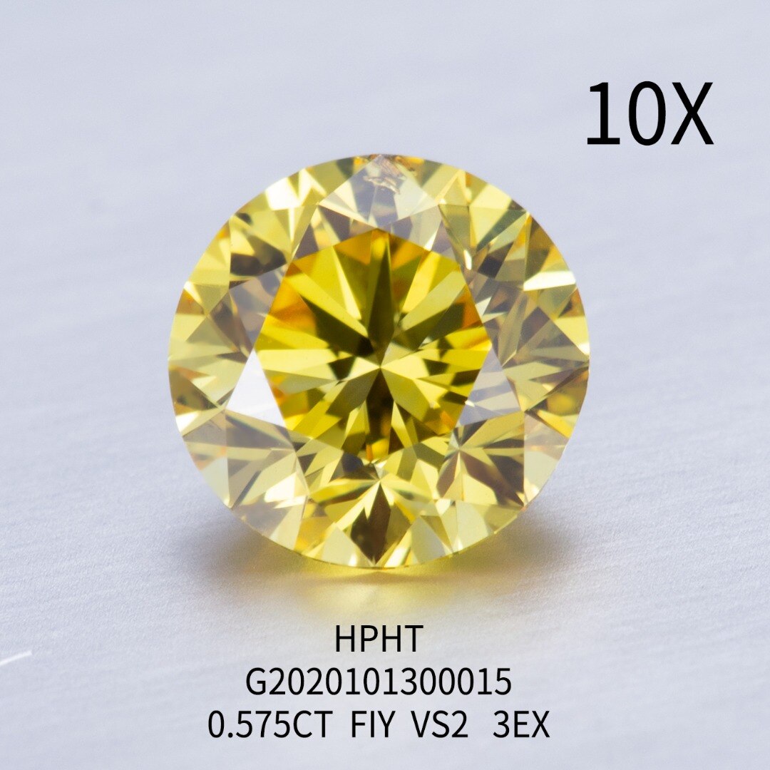 Fancy Yellow 0.5 Carat Lab Grown Diamond