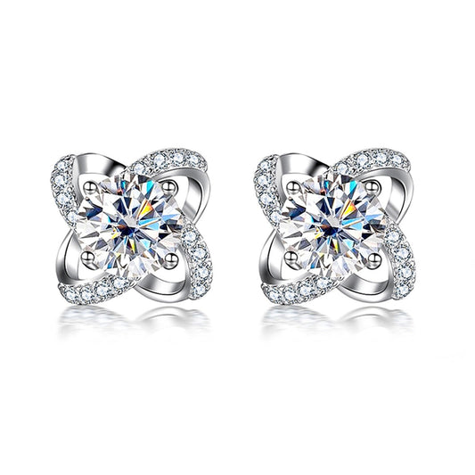 2.0 Carat D Color Moissanite Earrings