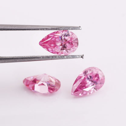 Pink Color. Moissanite Gems. All Shapes. 0.50 to 5.0 Carats