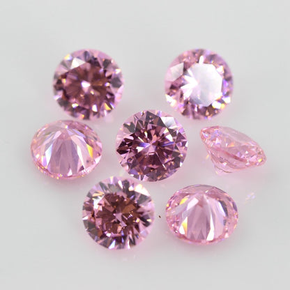 Pink moissanite gemstones