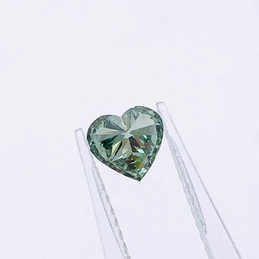 Buy Diamonds Online. Fancy Green. Heart Shape. 1.10 Carat. Lab-Grown Diamond.