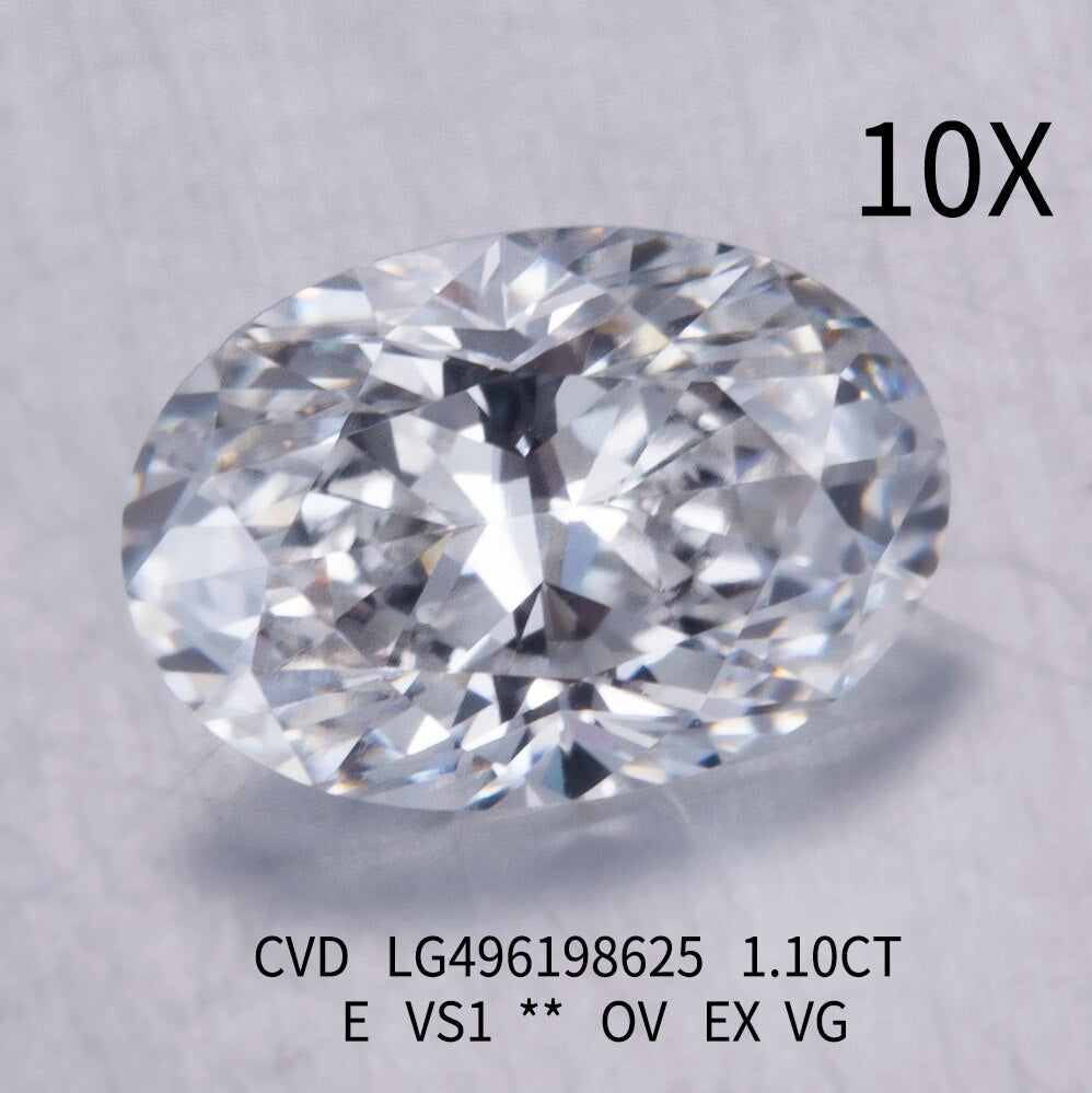 Oval Shape. Diamonds. Buy Online Lab-grown Diamond. D VVS1 to VS2.