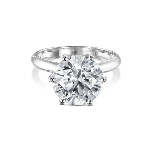 3.0 Carat Lab Grown Diamond Engagement Ring. 14K White Gold