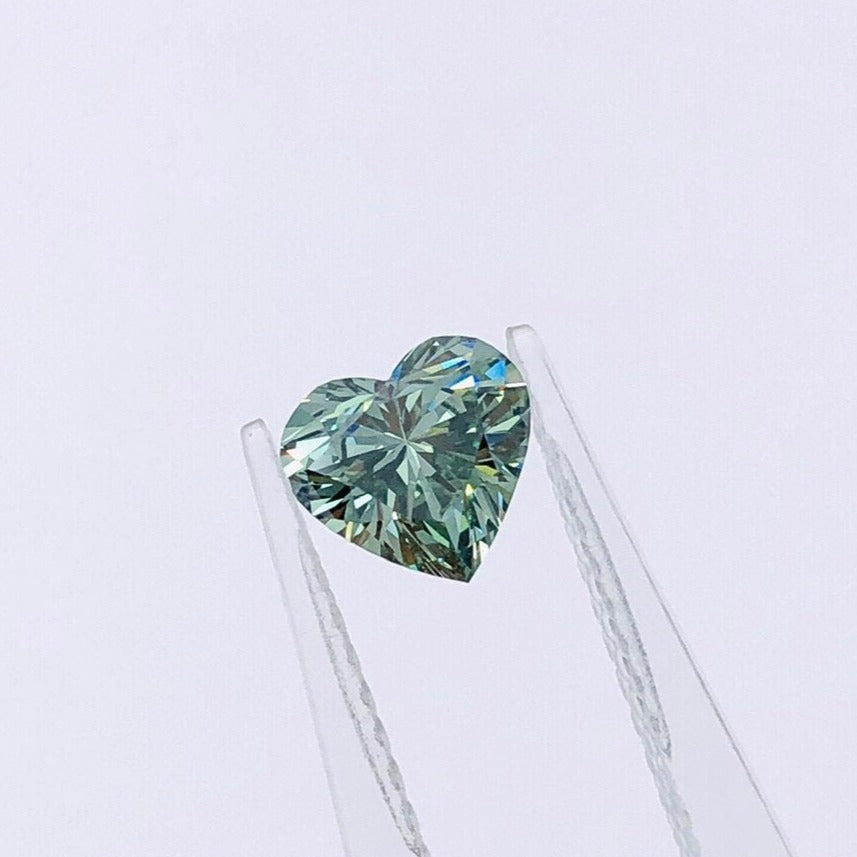 Buy Diamonds Online. Fancy Green. Heart Shape. 1.10 Carat. Lab-Grown Diamond.