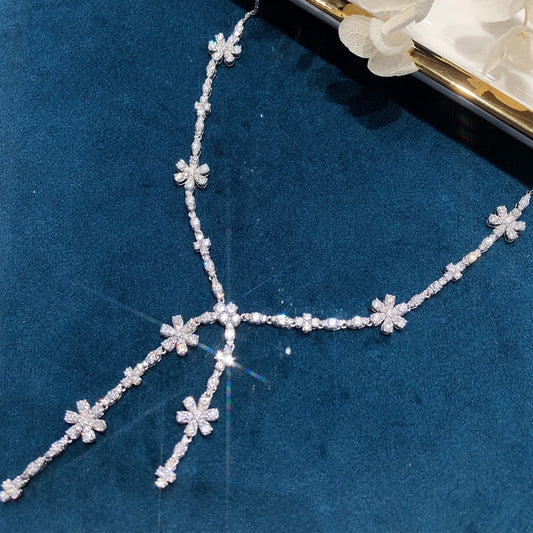 Luxury Diamond Necklace. 4.20 Carat Natural Diamonds.