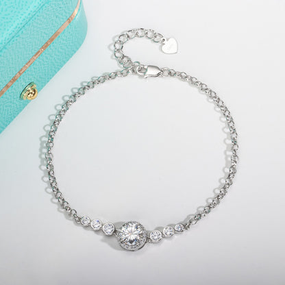 Moissanite Diamond Bracelets. 1.0 Carat. D VVS1. Adjustable Size.