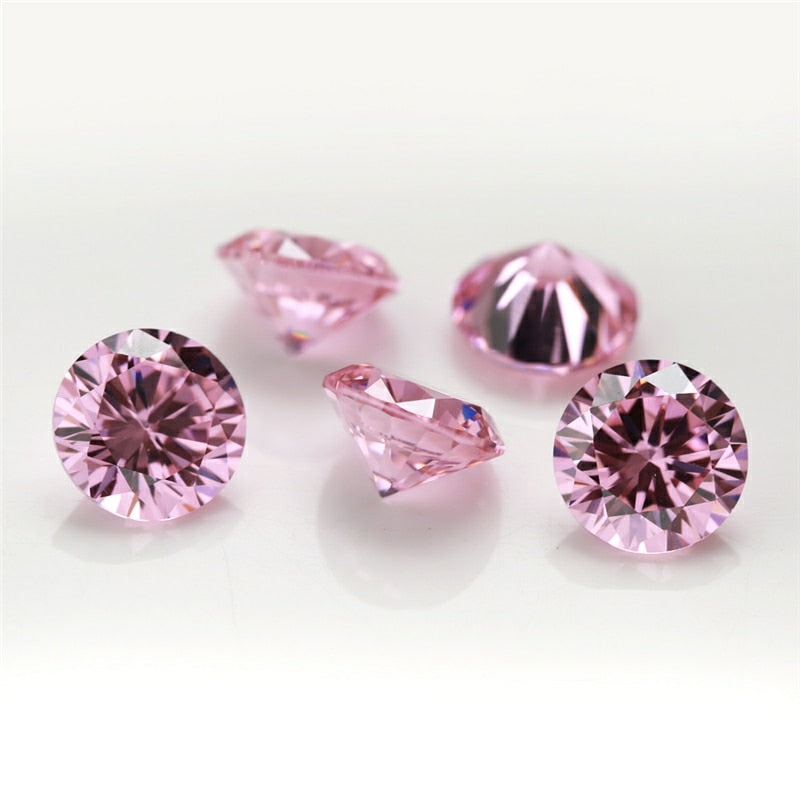 Pink moissanite gemstones