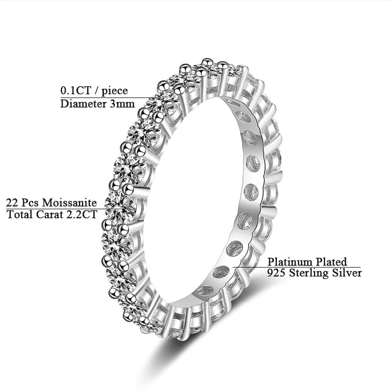 5 carat moissanite rings