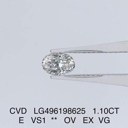 Oval Shape. Diamonds. Buy Online Lab-grown Diamond. D VVS1 to VS2.