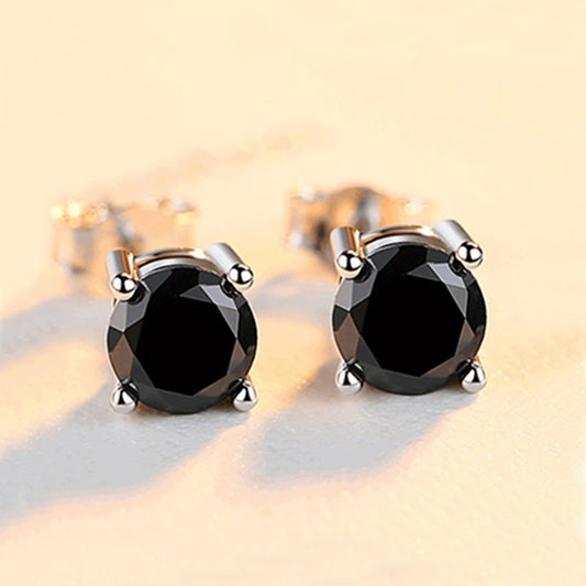 Buy Online. Black Genuine Moissanite Stud Earrings. 2.0 Carat.