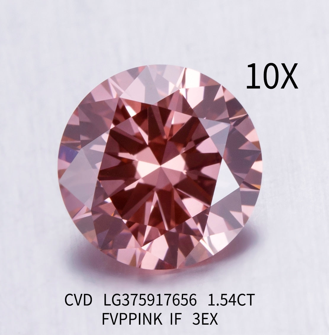 Buy Diamonds Online. Fancy Pink Color. 1.50 Carat. Lab-Grown Diamond