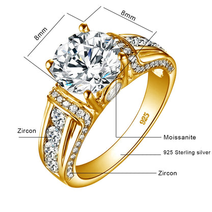 Moissanite rings 2 carat