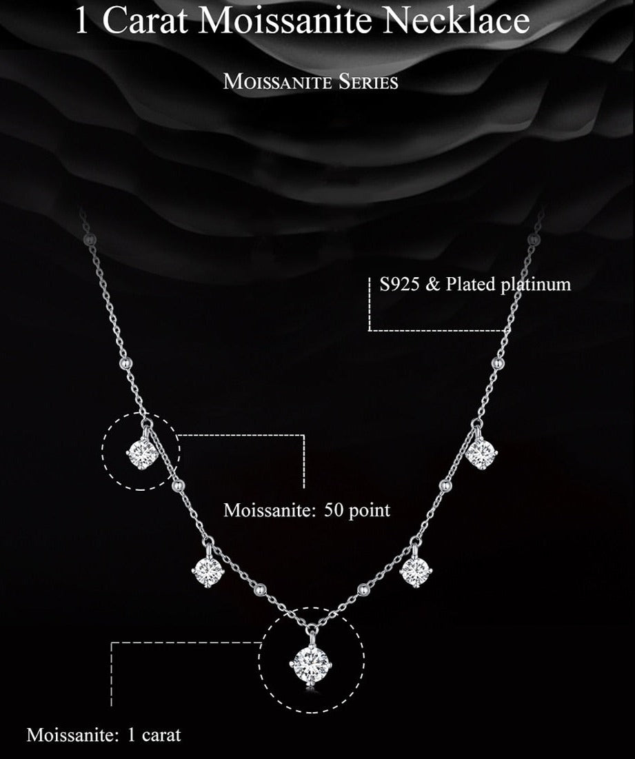 3.0 Carat Moissanite Necklace